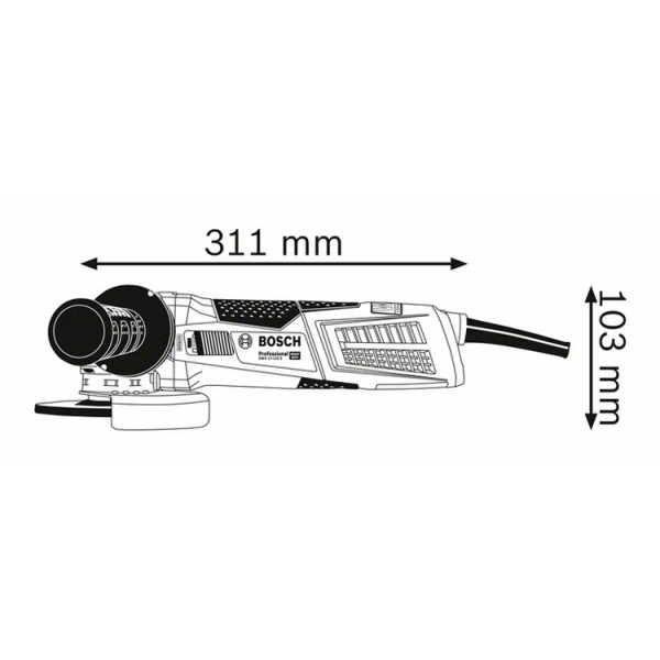 Кутова шліфмашина Bosch GWX 17-125 S Professional