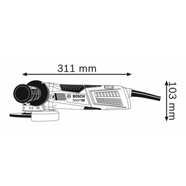 Кутова шліфмашина Bosch GWX 19-125 S Professional