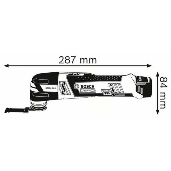 Акумуляторний багатофункціональний інструмент Bosch GOP 12V-28, 2x2.0Ah, з/п, кейс