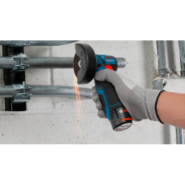 Акумуляторна болгарка Bosch GWS 12V-76, 2x3.0 Ah, з/п GAL 12V-40, в L-BOXX 102