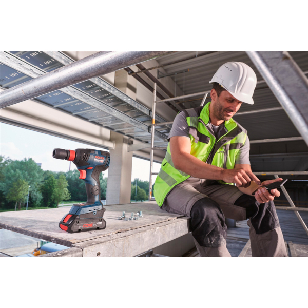 Акумуляторний гайковерт Bosch GDX 18V-200 C, 2x5.0 Ah, GAL 1880 CV, кейс L-BOXX 136