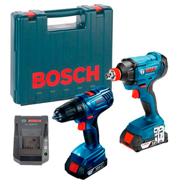 Набор инструментов Bosch GSR 180 Li + GDX 180 Li
