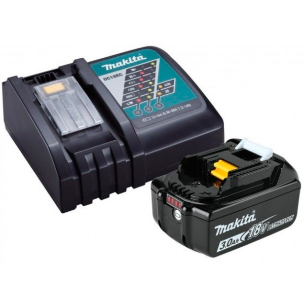 Набір акумулятор Makita BL1830B та швидкозарядний пристрій Makita DC18RC