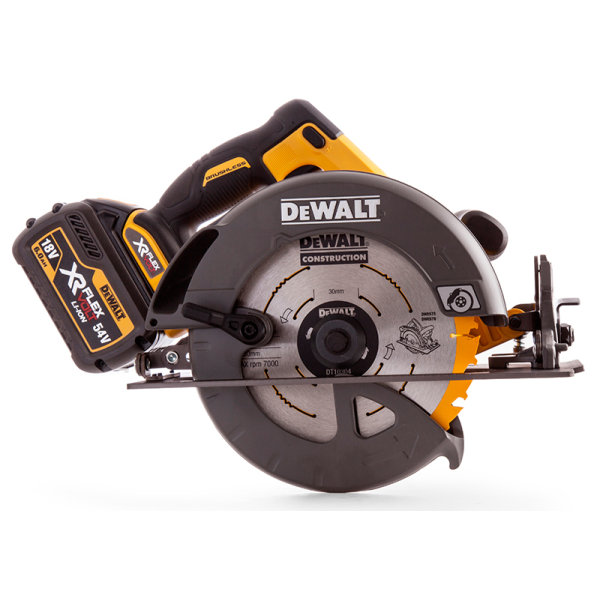 Аккумуляторная дисковая пила XR FlexVolt DeWalt DCS575T2, 1x2.0Ah, 1x6.0Ah, з/у, кейс