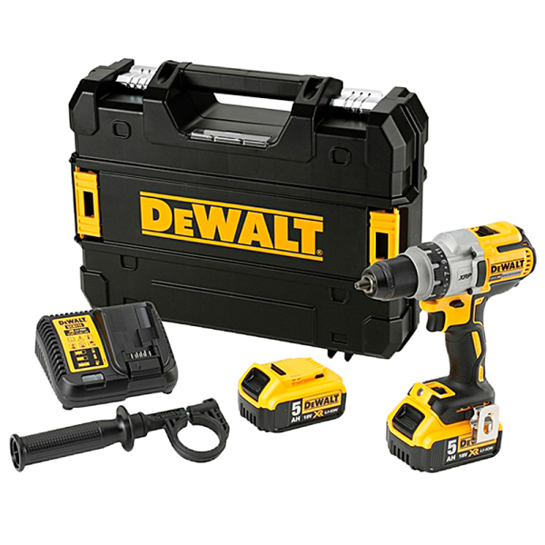 Аккумуляторная дрель-шуруповерт DeWalt DCD991P2, 2x5.0Ah, з/у, у TSTAK