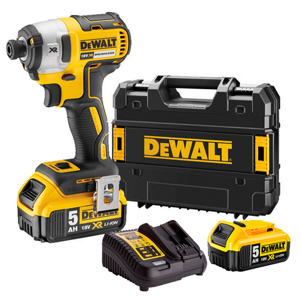 Аккумуляторный винтоверт DeWalt DCF887P2, 2x5.0 Ah, з/у, в кейсе