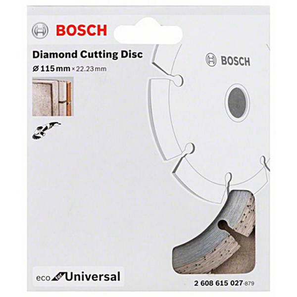 Алмазний відрізний круг Bosch ECO for Universal, 115-22.23 мм