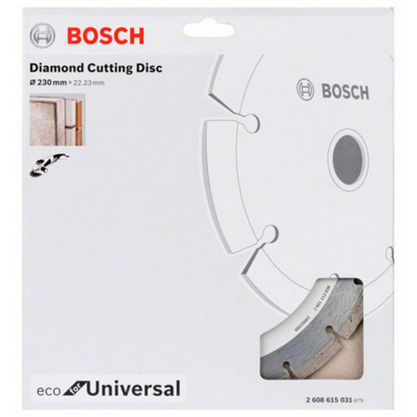 Алмазний відрізний круг Bosch ECO for Universal, 230-22,23 мм