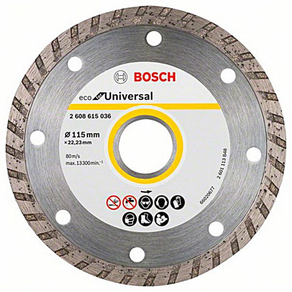 Алмазный отрезной круг Bosch ECO for Universal Turbo, 115-22,23 мм