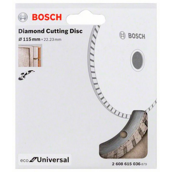 Алмазний відрізний круг Bosch ECO for Universal Turbo, 115-22.23 мм