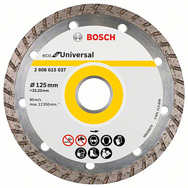 Алмазный отрезной круг Bosch ECO for Universal Turbo, 125-22,23 мм