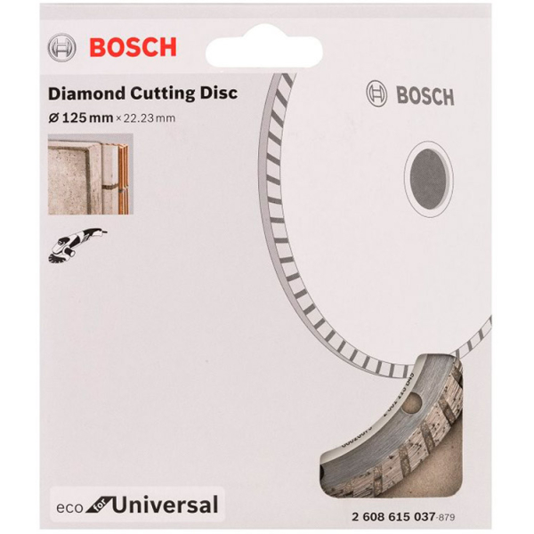 Алмазний відрізний круг Bosch ECO for Universal Turbo, 125-22.23 мм