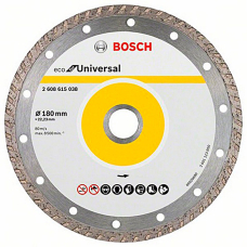 Алмазный отрезной круг Bosch ECO for Universal Turbo, 180-22,23 мм, 10 шт