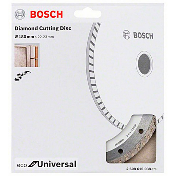 Алмазний відрізний круг Bosch ECO for Universal Turbo, 180-22,23 мм