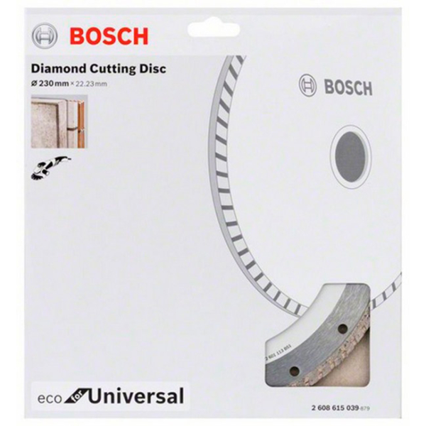 Алмазний відрізний круг Bosch ECO for Universal Turbo, 230-22.23 мм