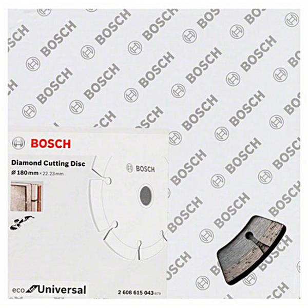 Алмазний відрізний круг Bosch ECO for Universal Turbo, 180-22.23 мм, 10 шт