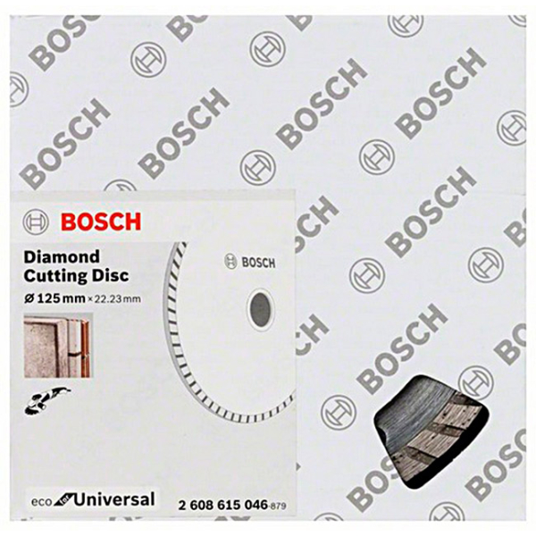 Алмазний відрізний круг Bosch ECO for Universal Turbo, 125-22,23 мм, 10 шт