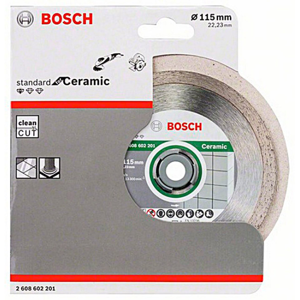 Алмазний відрізний круг Bosch Standard for Ceramic, 115-22.23 мм