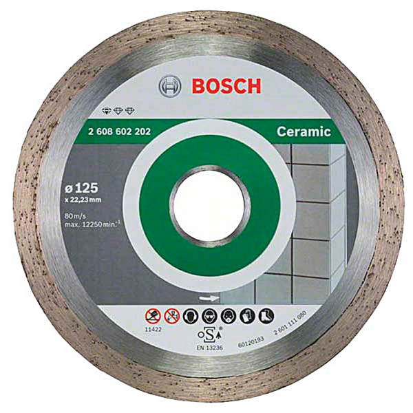 Алмазный отрезной круг Bosch Standard for Ceramic, 125-22,23 мм