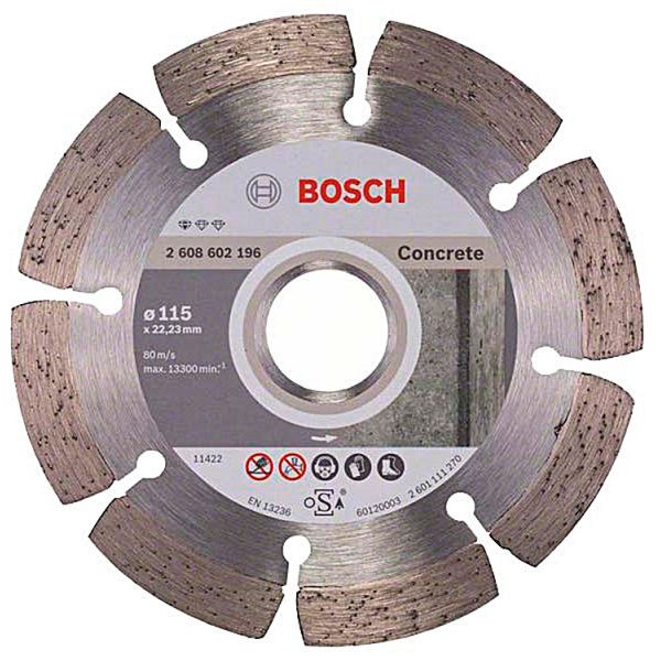 Алмазный отрезной круг Bosch Standard for Concrete 115-22,23 мм