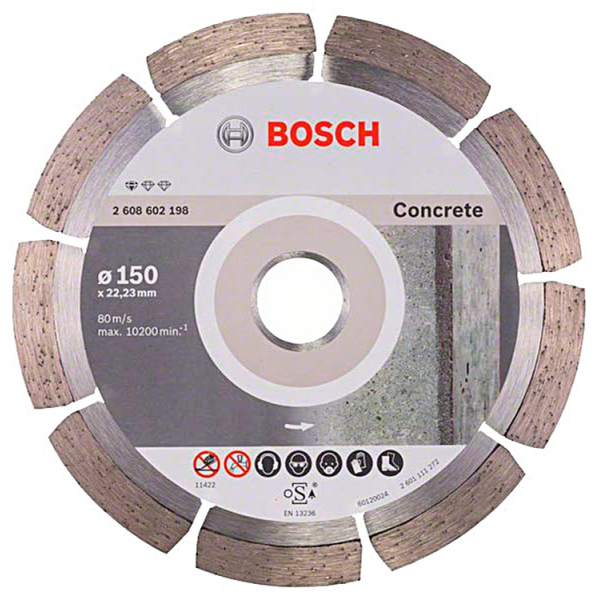Алмазный отрезной круг Bosch Standard for Concrete 180-22,23 мм