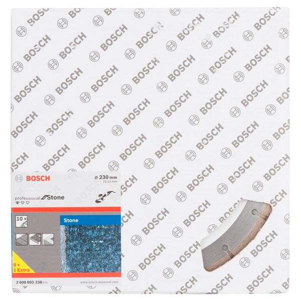 Алмазний відрізний круг Bosch Standard for Stone 230-22,23 мм, 10 шт