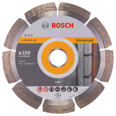Алмазный отрезной круг Bosch Standard for Universal, 150-22,23 мм