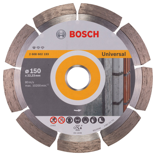 Алмазний відрізний круг Bosch Standard for Universal, 150-22,23 мм