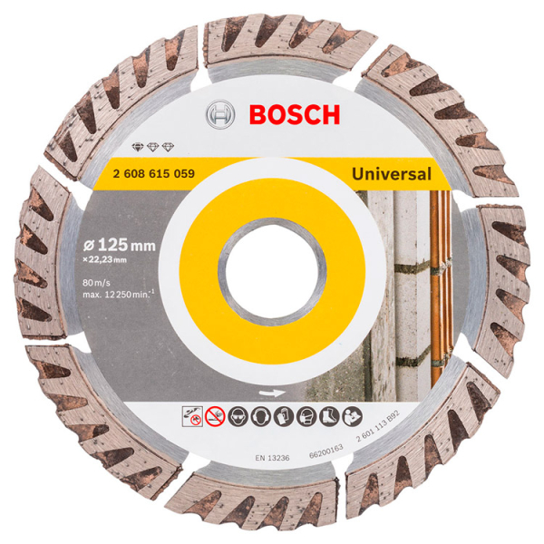 Алмазный отрезной круг Bosch Standard for Universal, 125-22,23 мм