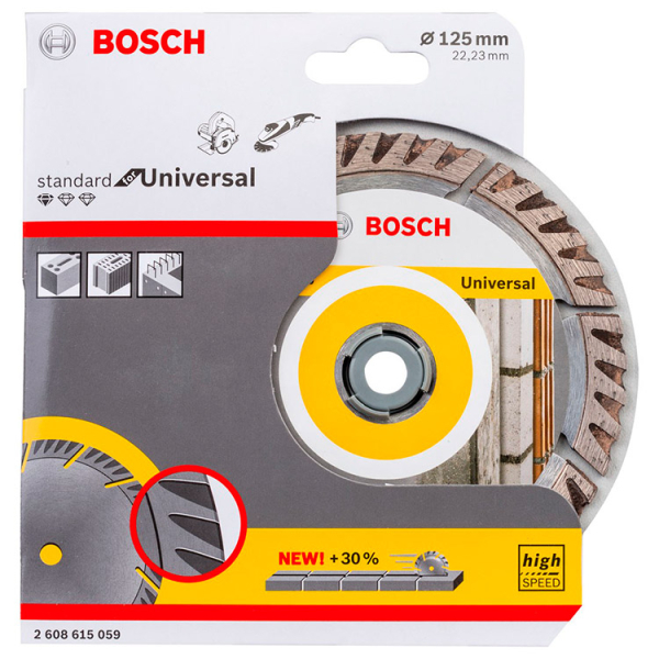 Алмазный отрезной круг Bosch Standard for Universal, 125-22.23 мм