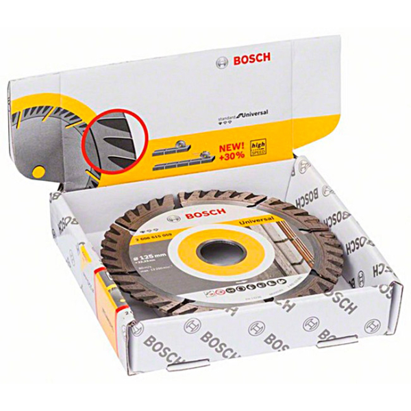 Алмазный отрезной круг Bosch Standard for Universal, 125-22,23 мм, 10 шт