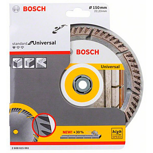 Алмазний відрізний круг Bosch Standard for Universal, 150-22.23 мм