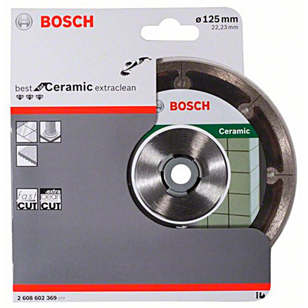Алмазный отрезной круг Bosch Best for Ceramic Extraclean, 125-22.23 мм