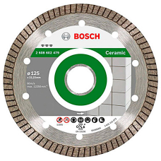 Алмазний відрізний круг Bosch Best for Ceramic Extraclean Turbo, 125-22,23 мм