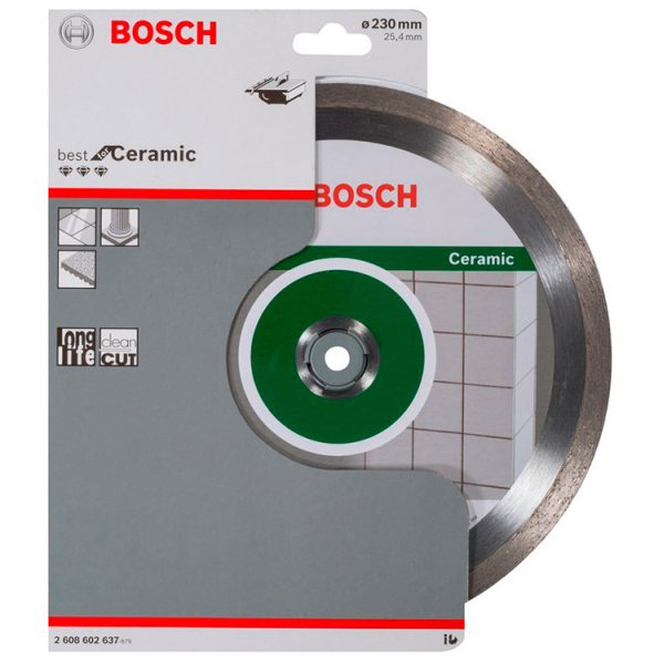 Алмазний відрізний круг Bosch Best for Ceramic, 230-25.40 мм