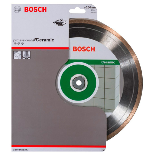 Алмазний відрізний круг Bosch Standard for Ceramic, 250-25.40/30 мм