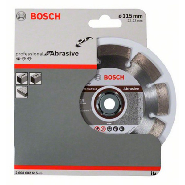 Алмазний відрізний круг Bosch Standard for Abrasive, 115-22.23 мм