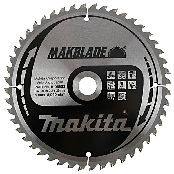 Пильный диск Makita MAKBlade 190x20 мм 48T