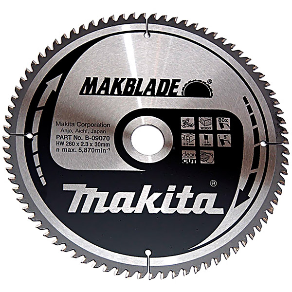 Пильный диск Makita MAKBlade 260x30 мм 80T