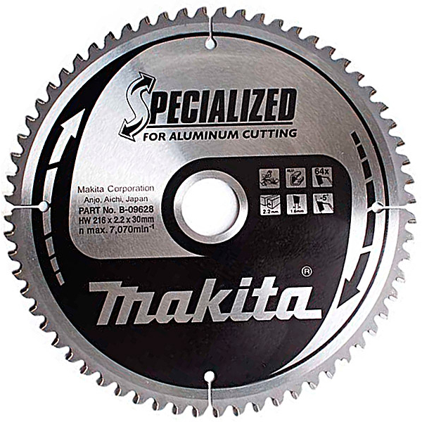 Пильный диск Makita Specialized для алюминия 216х30 мм 64Т