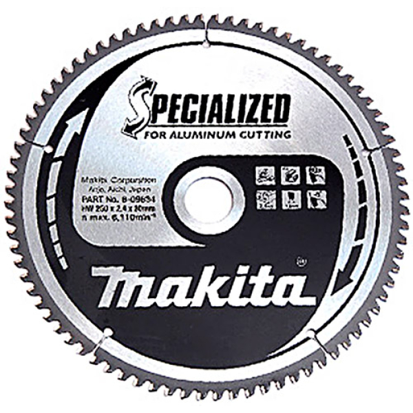 Пильный диск Makita Specialized для алюминия 250х30 мм 80Т