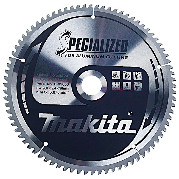 Пильный диск Makita Specialized для алюминия 260х30 мм 80Т