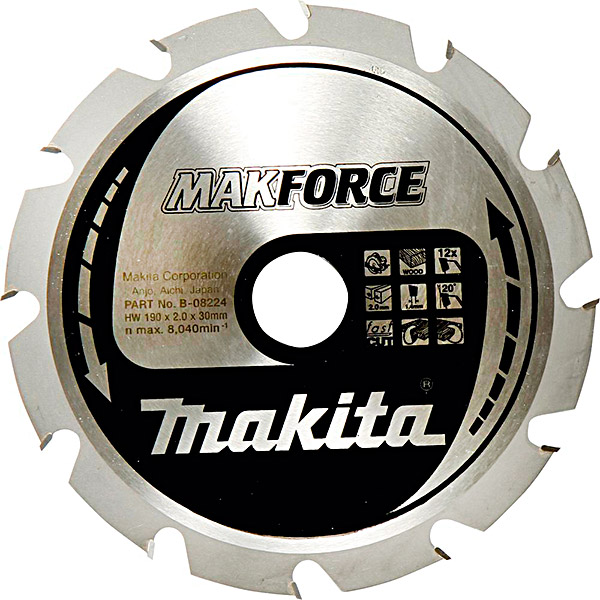 Пильный диск Makita MAKForce 190x30 мм 12Т