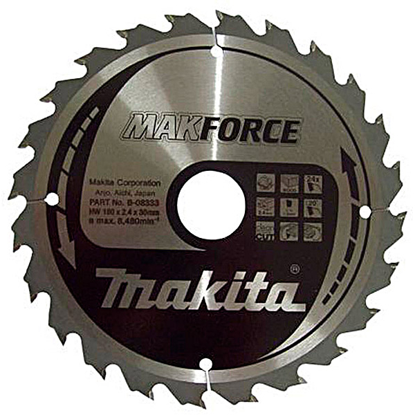 Пиляльний диск Makita MAKForce 180x30 мм 24Т
