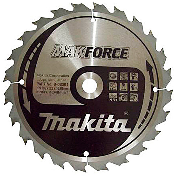Пильный диск Makita MAKForce 190x15,88 мм 24Т