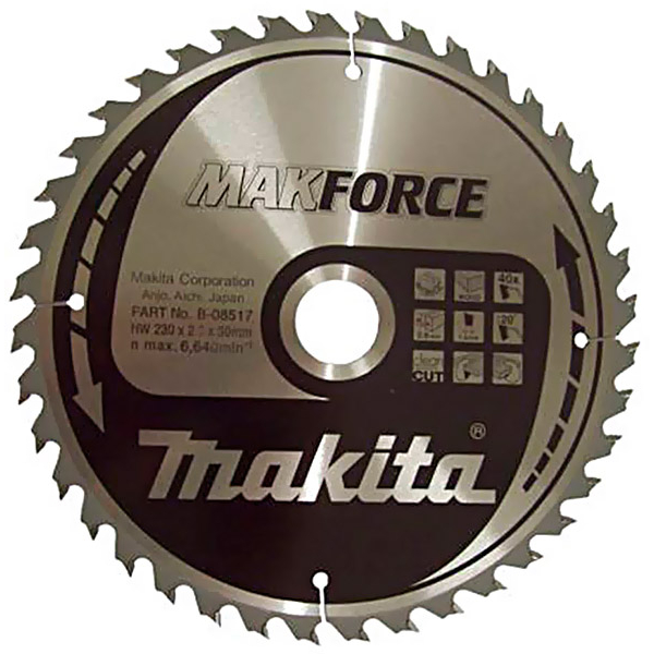 Пиляльний диск Makita MAKForce 230x30 мм 40Т