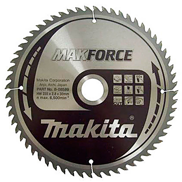 Пиляльний диск Makita MAKForce 235x30 мм 60Т