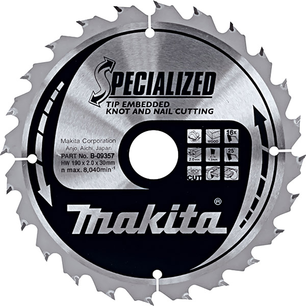 Пильный диск Makita Specialized 190x30 мм 16T
