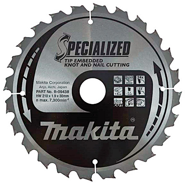 Пильный диск Makita Specialized 210x30/25 мм 24T