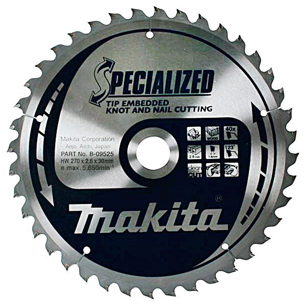 Пильный диск Makita Specialized 270x30 мм 40T